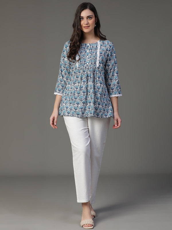 Blue Tunic style Kurta