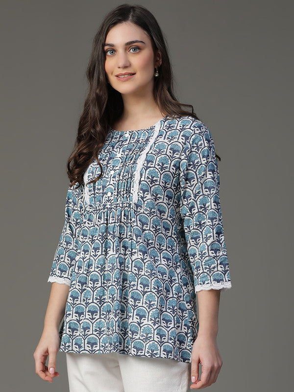 Blue Tunic style Kurta