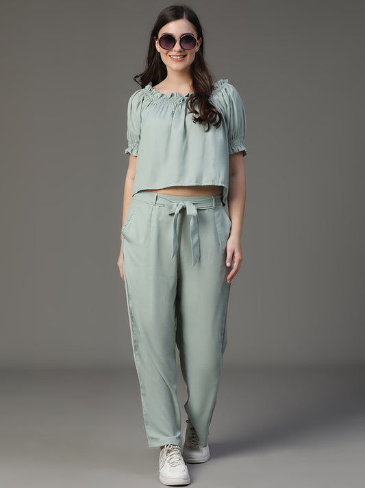 Green Summer cool Coord Set