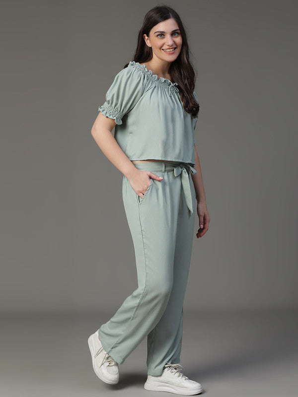 Green Summer cool Coord Set