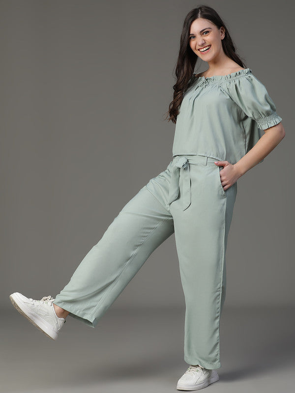 Green Summer cool Coord Set