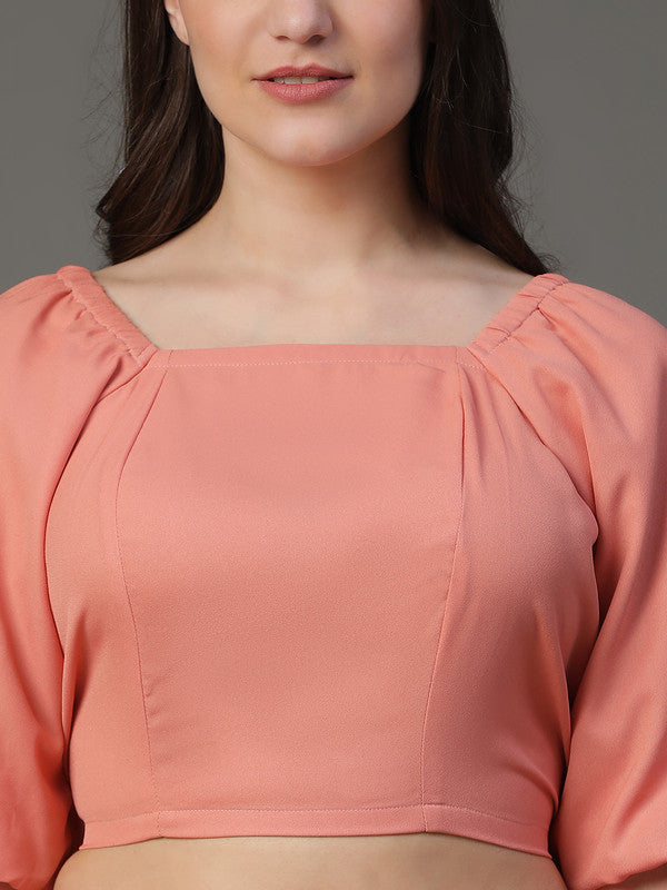 Peach Rayon Coord Set